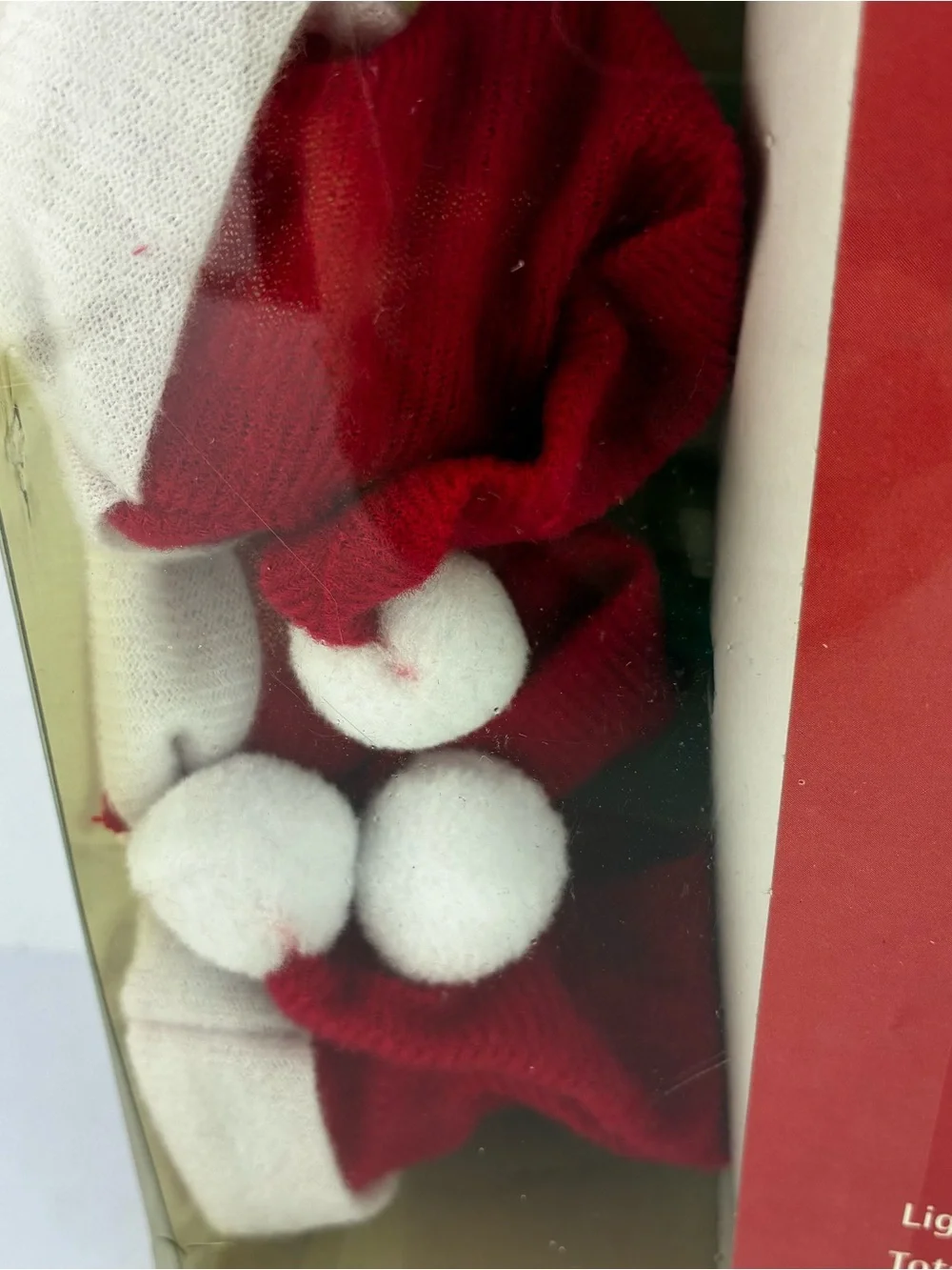 Fabric Santa Hats NIB Set of 2 String Lights